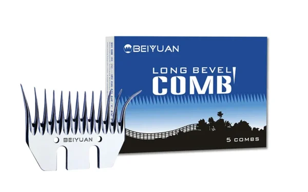 Piepteni Beiyuan Long Bevel Standard Stânga | Set 5 bucăți, 13×96 mm, grosime 4,5 mm
