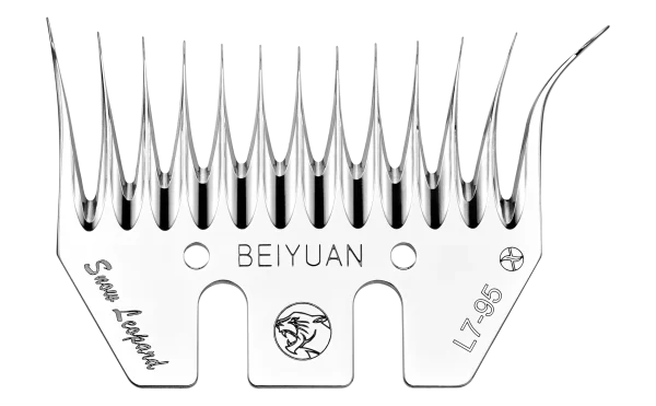 Pieptene Beiyuan Long Bevel Standard Dreapta, L7-95, 13 × 95 mm, grosime 4,5 mm